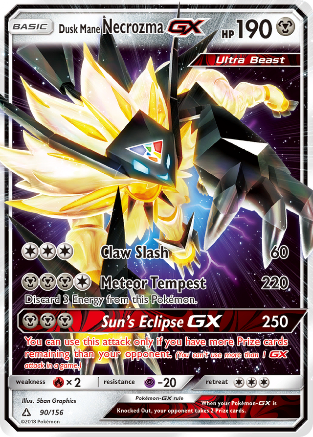 Dusk Mane Necrozma GX (90/156) [Sun & Moon: Ultra Prism] - PCA Designer Toys