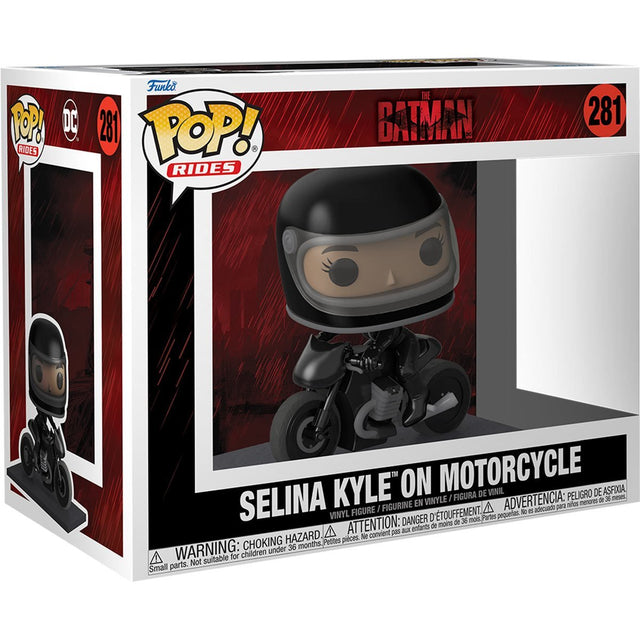 The Batman Selina Kyle on Motorcycle Deluxe Pop! - PCA Designer Toys