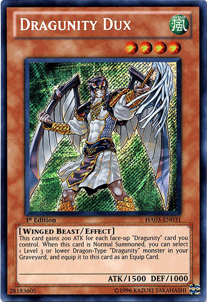 Dragunity Dux [HA03-EN031] Secret Rare - PCA Designer Toys