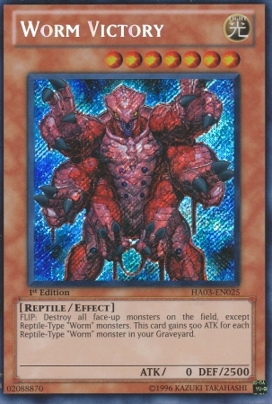 Worm Victory [HA03-EN025] Secret Rare - PCA Designer Toys