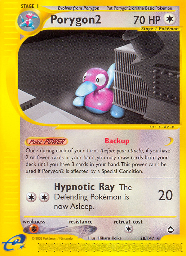 Porygon2 (28/147) [Aquapolis] - PCA Designer Toys