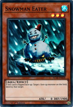 Snowman Eater [AC18-EN008] Super Rare - PCA Designer Toys