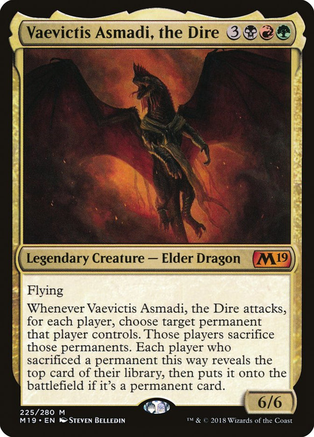 Vaevictis Asmadi, the Dire [Core Set 2019] - PCA Designer Toys