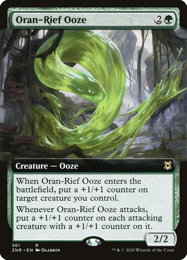 Oran-Rief Ooze (Extended Art) [Zendikar Rising] - PCA Designer Toys