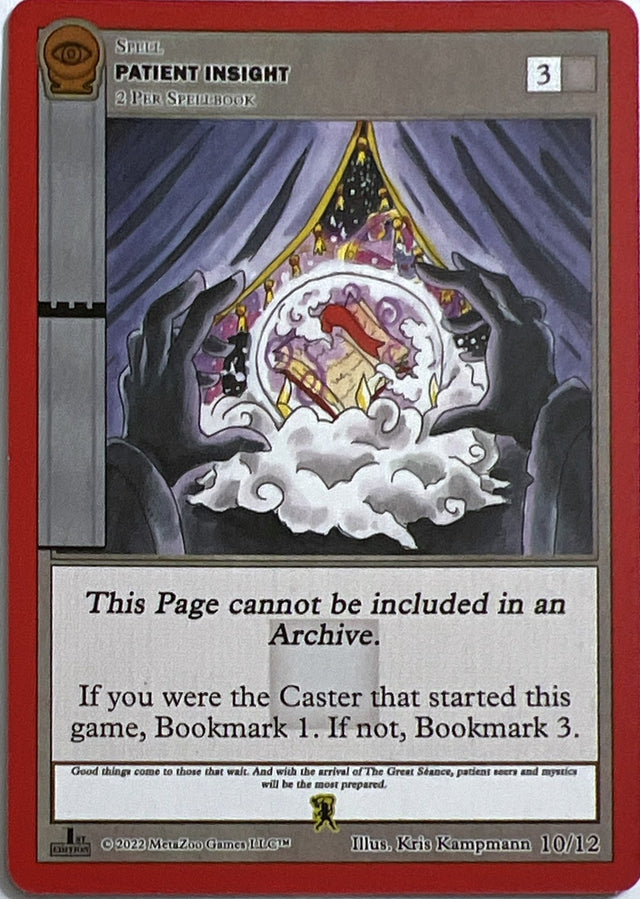 Patient Insight (Sally Ann Thunder Ann Whirlwind) [Seance: First Edition Release Event Deck] - PCA Designer Toys