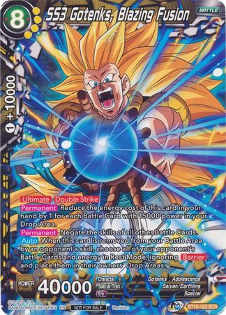 SS3 Gotenks, Blazing Fusion (BT10-153) [Revision Pack 2020] - PCA Designer Toys
