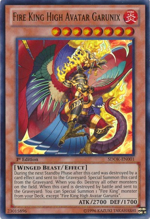 Fire King High Avatar Garunix [SDOK-EN001] Ultra Rare - PCA Designer Toys