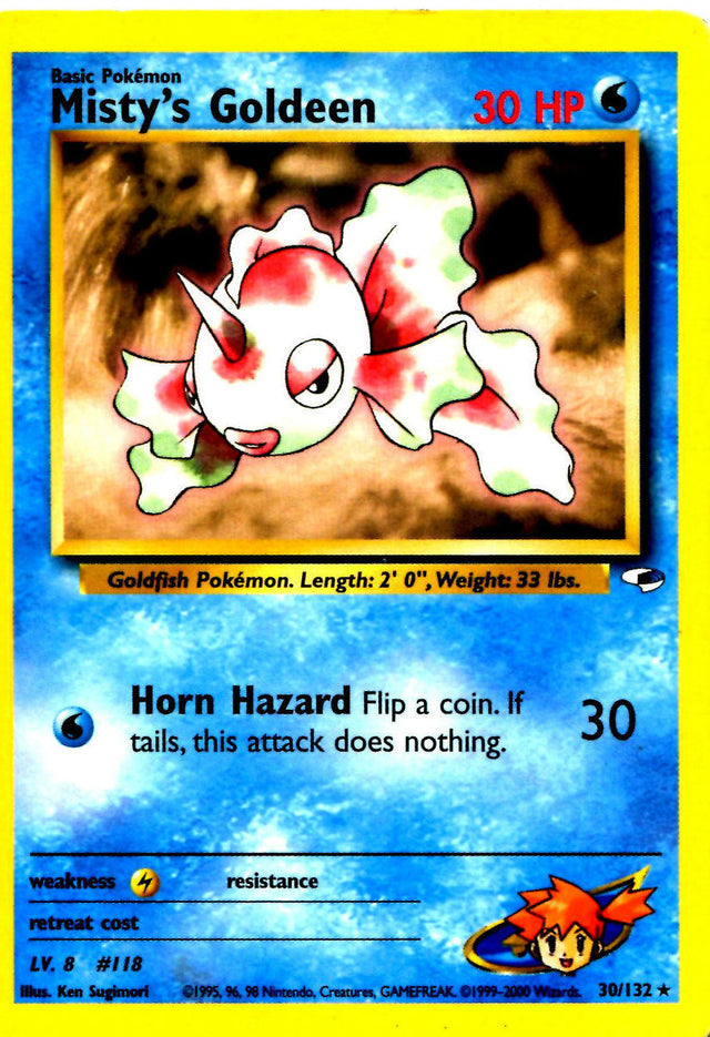 Misty's Goldeen (30/132) [Gym Heroes Unlimited] - PCA Designer Toys