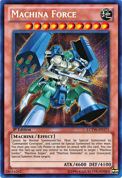 Machina Force [LCYW-EN171] Secret Rare - PCA Designer Toys