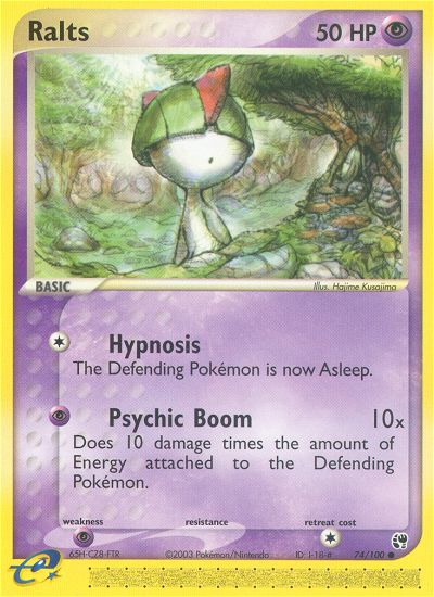 Ralts (74/100) [EX: Sandstorm] - PCA Designer Toys
