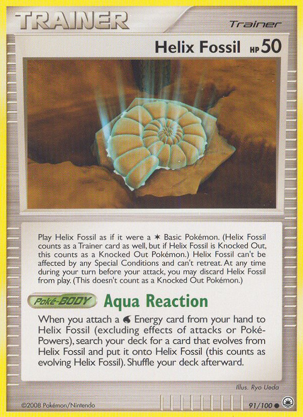 Helix Fossil (91/100) [Diamond & Pearl: Majestic Dawn] - PCA Designer Toys