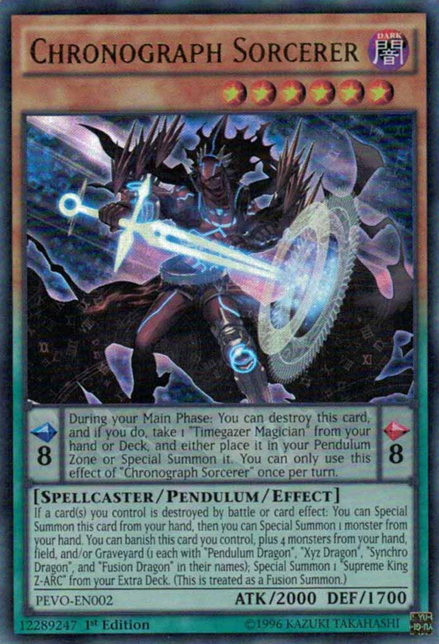 Chronograph Sorcerer [PEVO-EN002] Ultra Rare - PCA Designer Toys