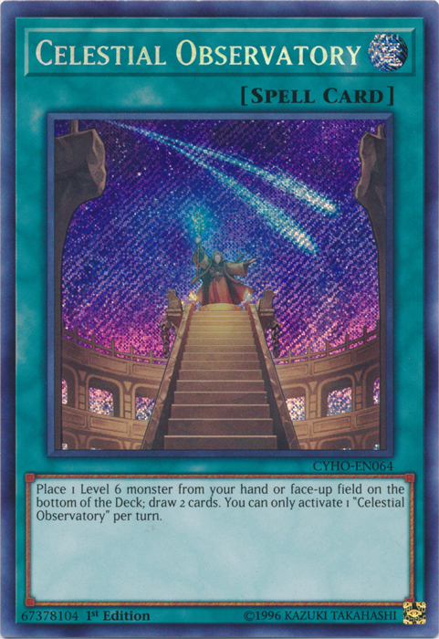 Celestial Observatory [CYHO-EN064] Secret Rare - PCA Designer Toys