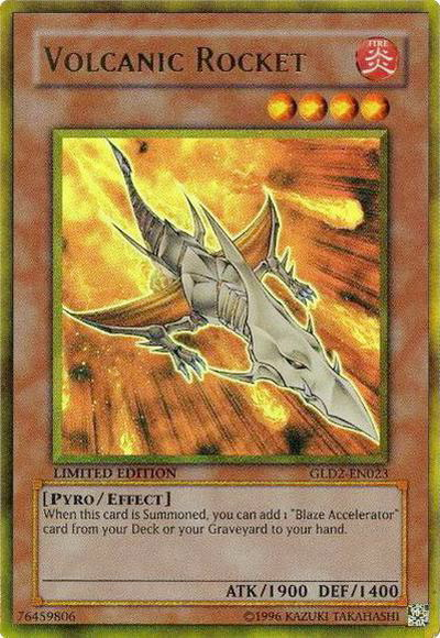 Volcanic Rocket [GLD2-EN023] Ultra Rare - PCA Designer Toys