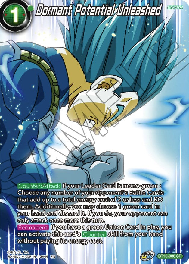 Dormant Potential Unleashed (BT10-088) [Theme Selection: History of Vegeta] - PCA Designer Toys