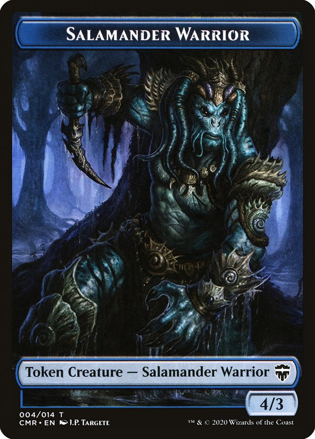 Salamander Warrior // Zombie Token [Commander Legends Tokens] - PCA Designer Toys