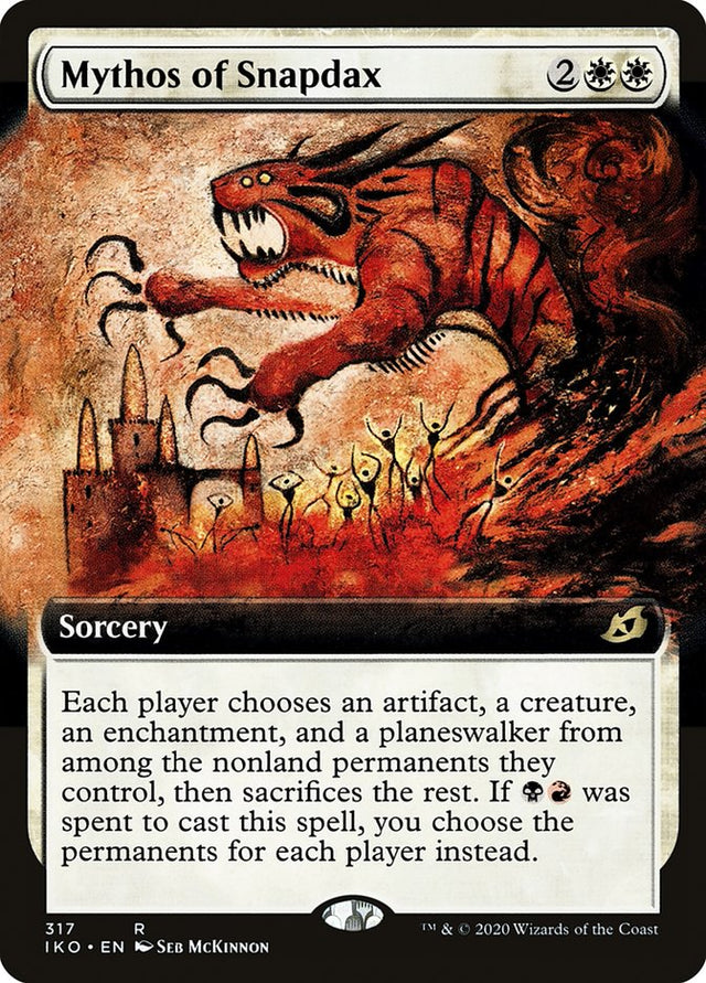 Mythos of Snapdax (Extended Art) [Ikoria: Lair of Behemoths] - PCA Designer Toys