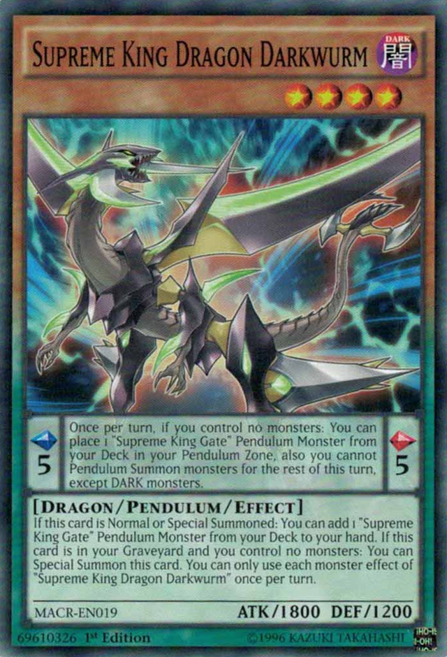 Supreme King Dragon Darkwurm [MACR-EN019] Common - PCA Designer Toys