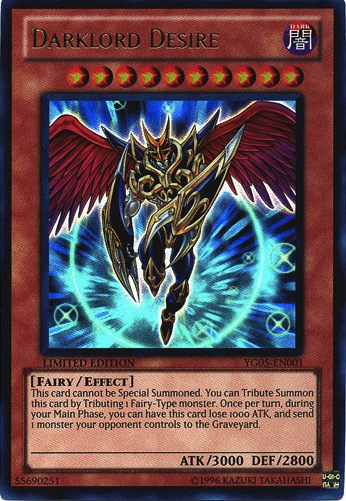 Darklord Desire [YG05-EN001] Ultra Rare - PCA Designer Toys