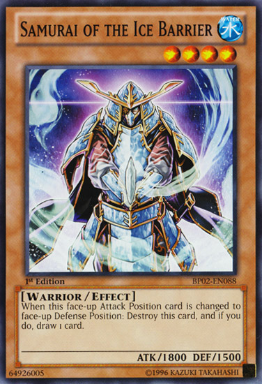 Samurai of the Ice Barrier [BP02-EN088] Common - PCA Designer Toys