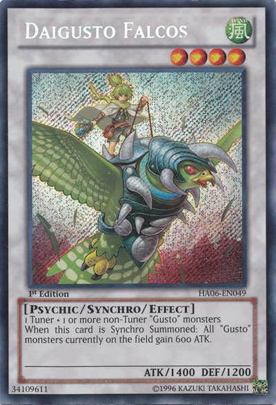 Daigusto Falcos [HA06-EN049] Secret Rare - PCA Designer Toys