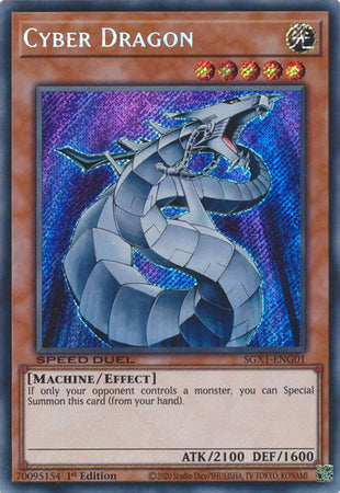 Cyber Dragon [SGX1-ENG01] Secret Rare - PCA Designer Toys