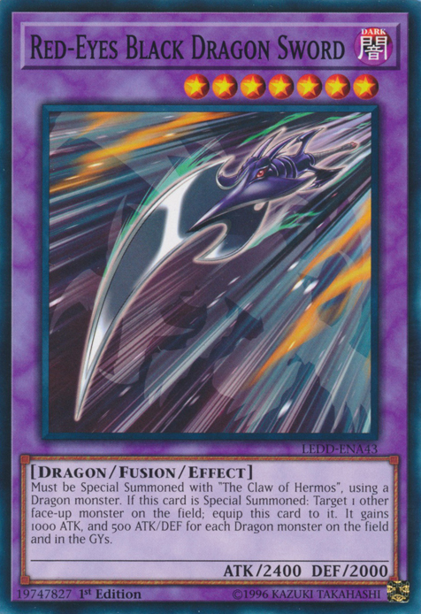 Red-Eyes Black Dragon Sword [LEDD-ENA43] Common - PCA Designer Toys