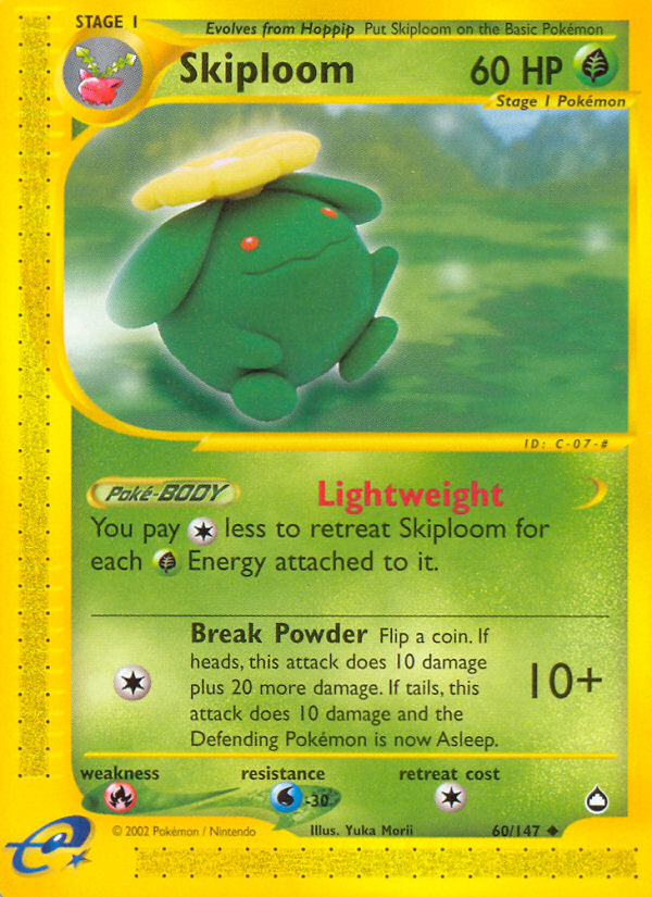 Skiploom (60/147) [Aquapolis] - PCA Designer Toys