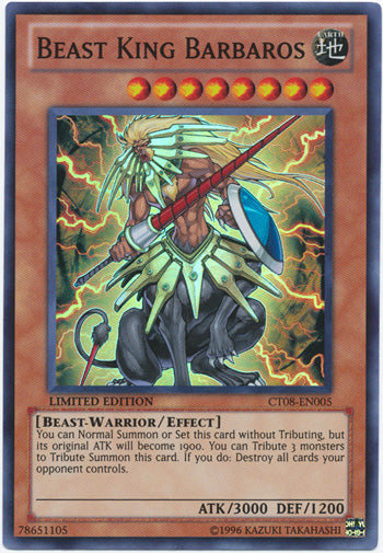 Beast King Barbaros [CT08-EN005] Super Rare - PCA Designer Toys