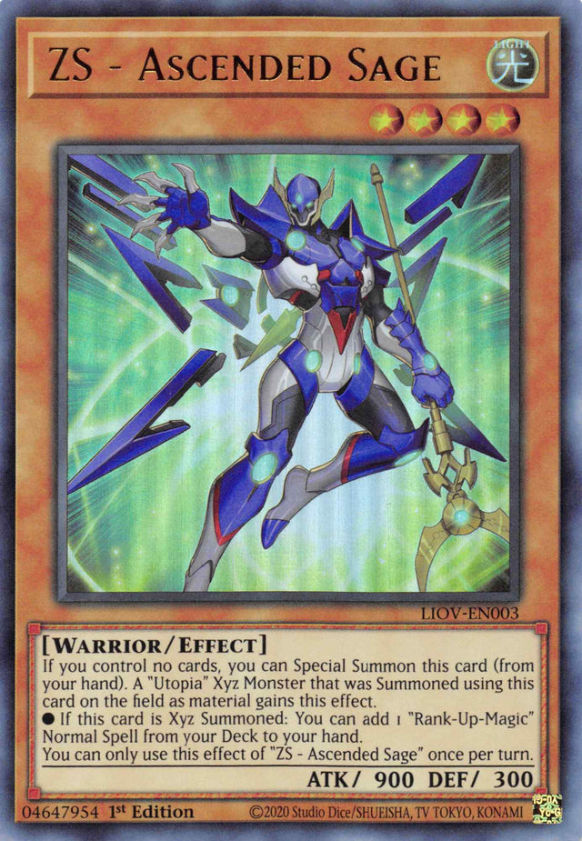 ZS - Ascended Sage [LIOV-EN003] Ultra Rare - PCA Designer Toys