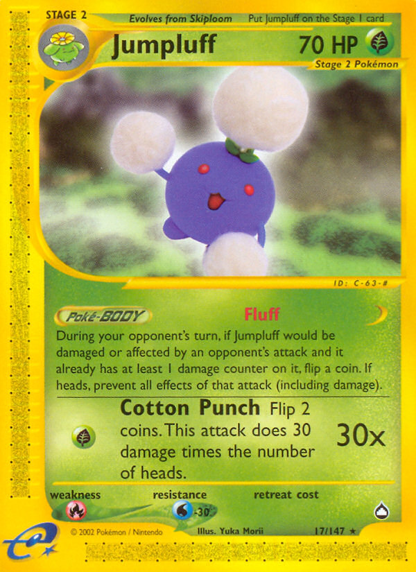 Jumpluff (17/147) [Aquapolis] - PCA Designer Toys