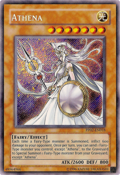Athena [PP02-EN018] Secret Rare - PCA Designer Toys