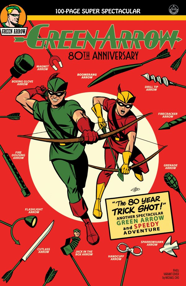 Green Arrow 80th Anniversary 100-Page Super Spectacular #1 Cover B: Michael Cho 1940's Variant