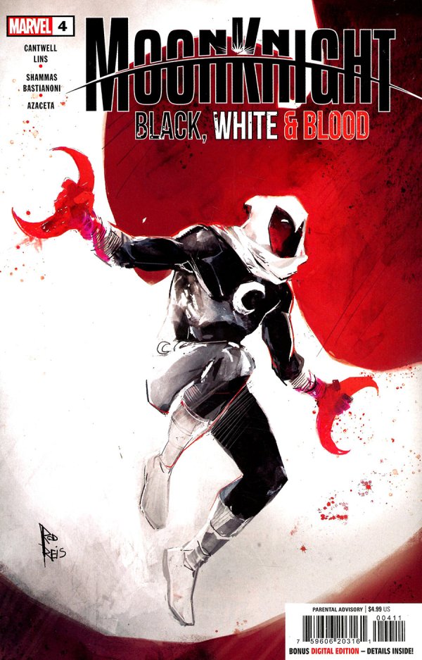 Moon Knight: Black, White & Blood #4 Main Cover