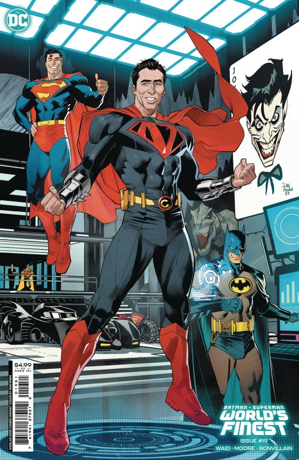 Batman Superman Worlds Finest #19 Cover C Dan Mora Nicolas Cage Super-Variant Card Stock Var