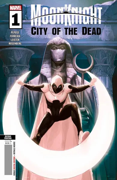 Moon Knight: City Of The Dead #1 Rod Reis Second Printing Variant