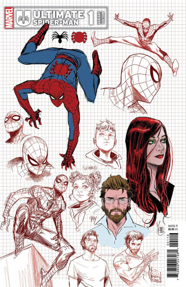 Ultimate Spider-Man #1 Marco Checchetto Design Variant [1:10]