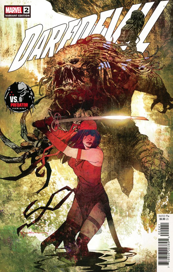 Daredevil (2022) #2 Sienkiewicz Predator Variant