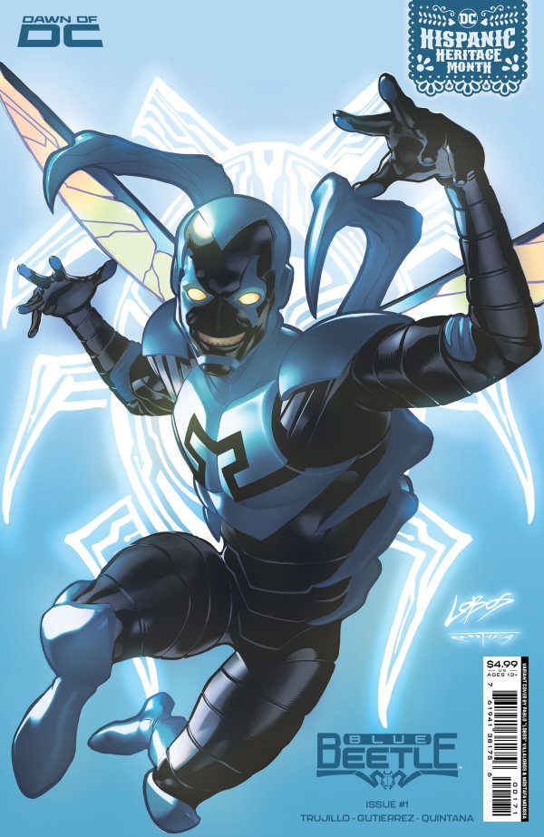 Blue Beetle #1 Cover D Pablo Villalobos Hispanic Heritage Month Card Stock Var