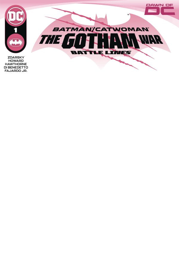 Batman Catwoman The Gotham War Battle Lines #1 (One Shot) Blank Card Stock Var