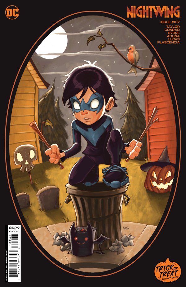 Nightwing #107 Cover F Chrissie Zullo Trick Or Treat Card Stock Var