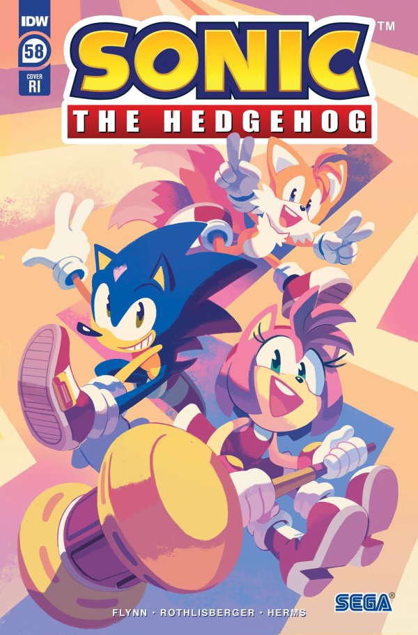 Sonic the Hedgehog #58 Cover RI - 1:10 Incentive Nathalie Fourdraine Variant