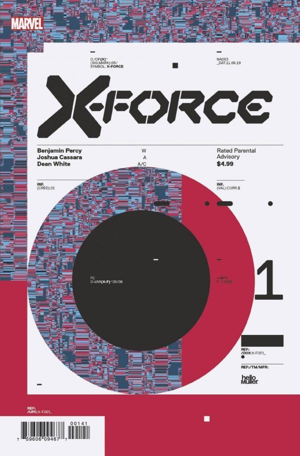 X-Force #1 1:10 Muller Design Variant