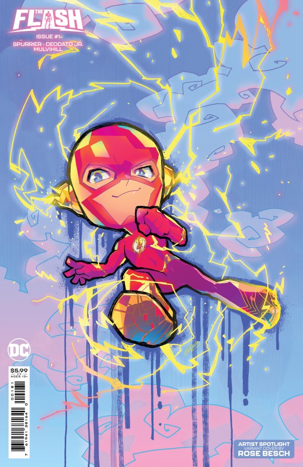 Flash #1 Cover D Rose Besch Creator Card Stock Var