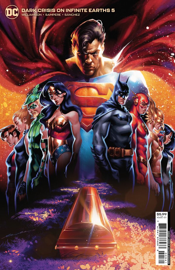 Dark Crisis on Infinite Earths #5 Cover C: Mateus Manhanini Identity Crisis Homage Card Stock Variant