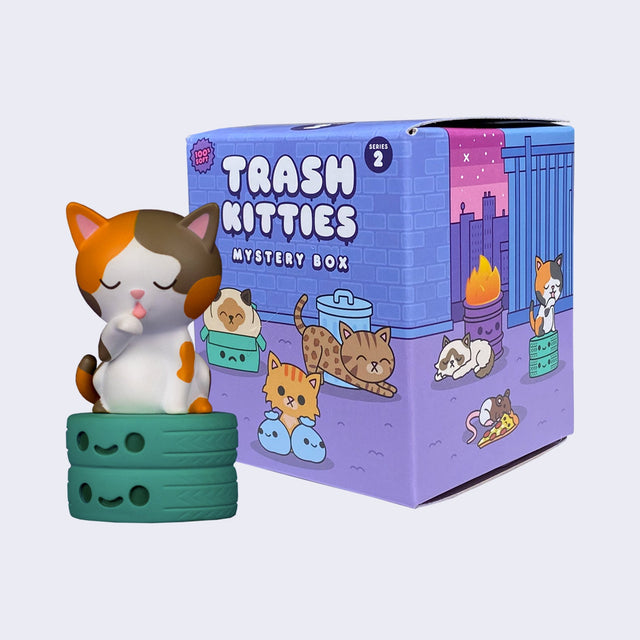 100% Soft Trash Kitties figure with box